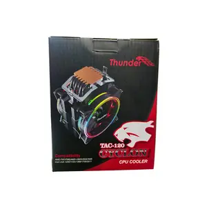 Thunder Cyclone CPU Air Cooler, Dual Tower Heatsink Design, 6 Copper Heatpipes, Dual 120mm ARGB Cooling Fans, High-Performance Air Cooling Solution for Gaming and Workstation Processors