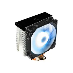 Thunder Jett TCC-DG120 CPU Air Cooler, Integrated Temperature Display, 4 Copper Heatpipes, 120mm ARGB PWM Cooling Fan, Tower Heatsink Design, High-Efficiency CPU Cooling Solution