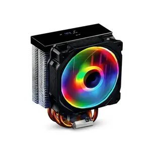 Thunder Jett TCC-DG120 CPU Air Cooler, Integrated Temperature Display, 4 Copper Heatpipes, 120mm ARGB PWM Cooling Fan, Tower Heatsink Design, High-Efficiency CPU Cooling Solution