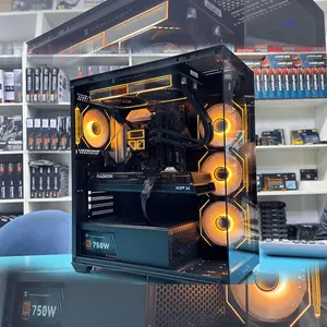 Thunder NOVA Gaming Case TGC-1017 Black, ATX Mid Tower Chassis, 4 Pre-Installed ARGB Infinity Mirror Fans, Tempered Glass Front and Side Panels, High-Airflow Showcase Gaming PC Case