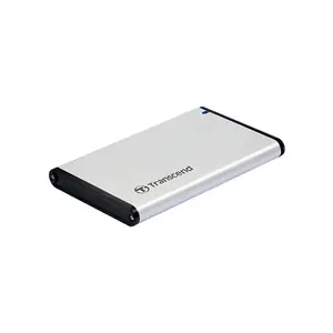 Transcend StoreJet TS0GSJ25S3 2.5-Inch SATA III SSD/HDD Enclosure, USB 3.1 Gen 1 External Drive Case, Aluminum Housing, Tool-Free Portable Storage Enclosure