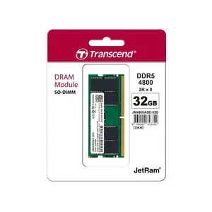 Transcend 32GB DDR5 4800MHz SO-DIMM Laptop Memory Module, High-Capacity Notebook RAM Upgrade, Next-Generation Performance Memory for Gaming Laptops and Mobile Workstations