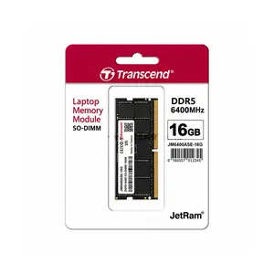 Transcend 16GB DDR5 6400MHz SO-DIMM Laptop Memory Module, Ultra High-Speed Notebook RAM Upgrade, Next-Generation Performance Memory for Gaming Laptops and Mobile Workstations
