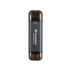 Transcend ESD310C Portable External SSD, USB 3.2 Gen 2 Type-A & Type-C Dual Connector Storage Drive, 1050MB/s High-Speed Solid State Drive