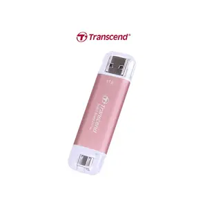 Transcend ESD310C Portable External SSD, USB 3.2 Gen 2 Type-A & Type-C Dual Connector Storage Drive, 1050MB/s High-Speed Solid State Drive