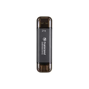 Transcend ESD310 2TB Portable External SSD, USB 3.2 Gen 2 Type-A & Type-C Dual Connector Storage Drive, 1050MB/s High-Speed Solid State Drive