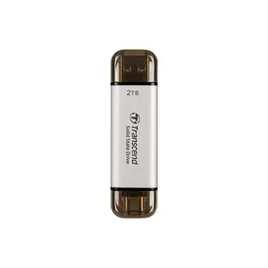 Transcend ESD310 2TB Portable External SSD, USB 3.2 Gen 2 Type-A & Type-C Dual Connector Storage Drive, 1050MB/s High-Speed Solid State Drive