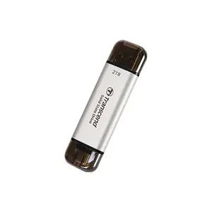 Transcend ESD310 2TB Portable External SSD, USB 3.2 Gen 2 Type-A & Type-C Dual Connector Storage Drive, 1050MB/s High-Speed Solid State Drive