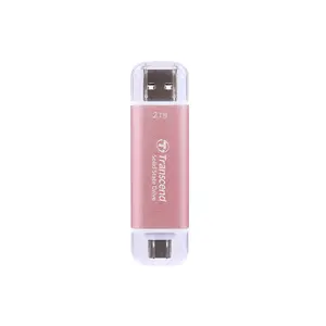 Transcend ESD310 2TB Portable External SSD, USB 3.2 Gen 2 Type-A & Type-C Dual Connector Storage Drive, 1050MB/s High-Speed Solid State Drive
