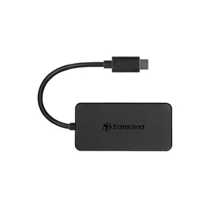 Transcend HUB2C USB Type-C 4-Port USB 3.1 Gen 1 Hub, SuperSpeed 5Gbps Data Transfer, USB-C to Quad USB-A Expansion Hub, Ultra-Slim Portable Design