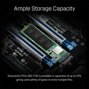 Transcend MTE115S 250GB M.2 2280 PCIe Gen3 x4 NVMe Internal SSD, High-Speed NVMe Solid State Drive for Desktop and Laptop Systems