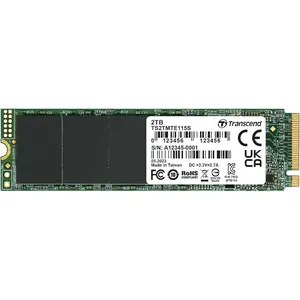 Transcend MTE115S 2TB M.2 2280 PCIe Gen3 x4 NVMe Internal SSD, High-Speed NVMe Solid State Drive for Desktop and Laptop Systems