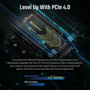 Transcend MTE255S 2TB M.2 2280 PCIe Gen4 x4 NVMe Internal SSD, High-Speed NVMe Solid State Drive for Desktop and Laptop Systems