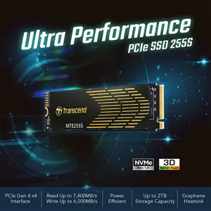 Transcend MTE255S 2TB M.2 2280 PCIe Gen4 x4 NVMe Internal SSD, High-Speed NVMe Solid State Drive for Desktop and Laptop Systems