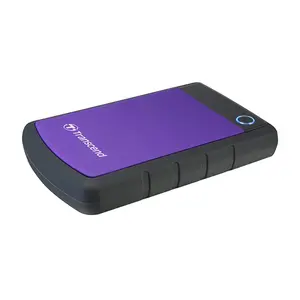 Transcend Store Jet 25H3P 4TB External Hard Drive, USB 3.1 Gen 1 High-Speed Interface, Three-Stage Anti-Shock Protection System, Rugged Portable Storage Solution, Durable Purple Edition