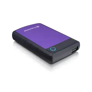 Transcend Store Jet 25H3P 2TB External Hard Drive, USB 3.1 Gen 1 High-Speed Interface, Three-Stage Anti-Shock Protection System, Rugged Portable Storage Solution, Durable Purple Edition