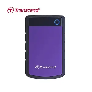 Transcend Store Jet 25H3P 4TB External Hard Drive, USB 3.1 Gen 1 High-Speed Interface, Three-Stage Anti-Shock Protection System, Rugged Portable Storage Solution, Durable Purple Edition