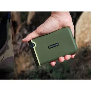 Transcend StoreJet 25M3 4TB Portable Hard Drive, USB 3.1 High-Speed Interface, Military-Grade Shock Resistant Design, Portable External Storage Drive for Backup and Data Protection
