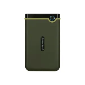 Transcend StoreJet 25M3G 2TB External Hard Drive, USB 3.1 Gen 1 High-Speed Interface, Three-Stage Anti-Shock Protection System, Rugged Portable Storage Solution, Durable Green Edition
