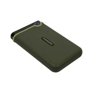 Transcend StoreJet 25M3G 2TB External Hard Drive, USB 3.1 Gen 1 High-Speed Interface, Three-Stage Anti-Shock Protection System, Rugged Portable Storage Solution, Durable Green Edition