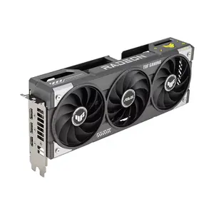 ASUS TUF GAMING Radeon RX 9060 XT OC Edition 16GB GDDR6 Graphics Card, 3340MHz Boost Clock, RDNA 4 Architecture, Triple Axial-Tech Fan Cooling, PCIe 5.0 Interface, Military-Grade Components, Factory Overclocked Gaming GPU