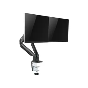 Twisted Minds Dual Monitor Arm Black Edition, Adjustable Dual Display Mount Stand, Ergonomic Workspace Solution, Dual Screen Support System