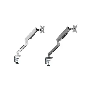 Twisted Minds Premium Single Monitor RGB Arm Grey Edition, Adjustable Display Mount Stand, RGB Lighting Design, Ergonomic Monitor Positioning Solution