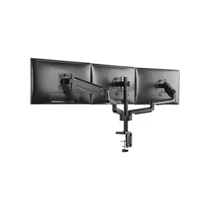 Twisted Minds Triple Monitor Arm with USB Ports Black Edition, Adjustable Multi-Display Mount Stand, Integrated USB Connectivity, Professional Triple Monitor Workspace Solution