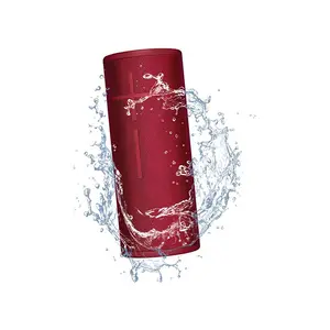 Logitech Ultimate Ears BOOM 3 Wireless Bluetooth Speaker Red Edition, Waterproof Portable Audio System, 360-Degree Sound Performance, Rugged Outdoor Wireless Speaker