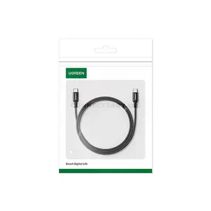 UGREEN 15275 US557 100W USB-C to USB-C PD Fast Charging & Data Cable 1M Black, 20V/5A Power Delivery, 480Mbps USB 2.0 Data Transfer, Built-in E-Marker Chip, High-Density Nylon Braided Jacket, Aluminum Alloy Connectors & Flexible Silicone Core