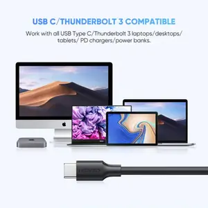 UGREEN 20103 USB-C to Micro USB-B Cable 1m, USB 2.0 Standard, 480Mbps Data Transfer Speed, USB Type-C Male to Micro USB-B Connector, Charging and Sync Cable Black