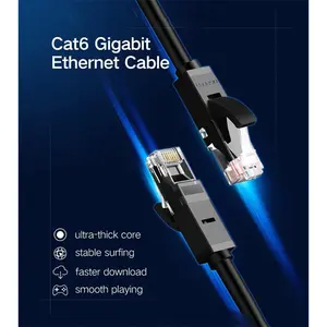 UGREEN 20161 Cat6 Ethernet Cable 3m, 1Gbps High-Speed Network Performance, UTP 8-Core Construction, RJ45 Connectors, Stable Gigabit LAN Internet Cable for Home and Office Networking Black
