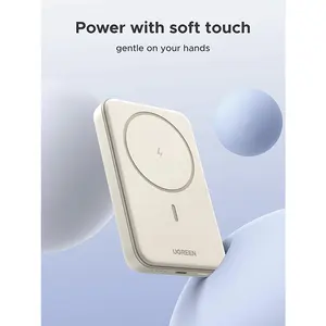 UGREEN 25208 10000mAh Magnetic Power Bank, MagSafe Wireless Charging, 20W USB-C PD Fast Charging, Magnetic Portable Charger for iPhone 17/16/15/14/13/12 Series
