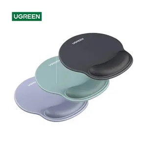 UGREEN 25244 Ergonomic Mouse Pad, Integrated Wrist Rest Support, Non-Slip Rubber Base, Comfortable Memory Foam Design, Office and Gaming Mouse Pad Black