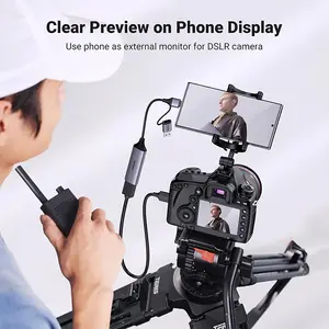 UGREEN 25854 USB 1080P Video Capture Device, 1080P@60Hz Full HD Recording and Streaming Support, HDMI to USB Capture Adapter, Plug-and-Play Content Creation and Live Broadcast Device