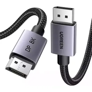 UGREEN 25905 DisplayPort 1.4 Cable 2m, 8K@60Hz and 4K@144Hz High Refresh Rate Support, HDR Display Technology, DisplayPort Male to Male Premium Audio Video Cable Black