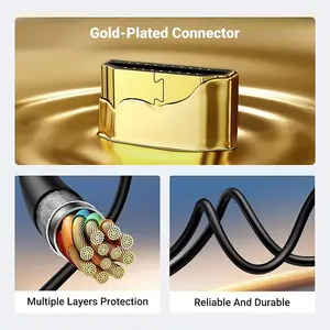 UGREEN 30102 Micro HDMI to HDMI Cable 1.5m, 4K@60Hz Ultra HD Resolution Support, HDMI 2.0 Standard, Audio Return Channel Support, Micro HDMI Male to HDMI Male Cable Black