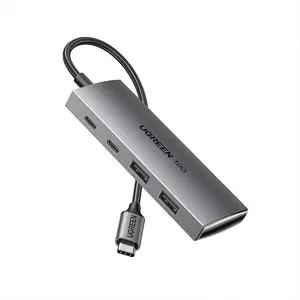 UGREEN 30758 USB-C to 2xUSB-A + 2xUSB-C Hub 10Gbps 4-in-1, Multiport USB Expansion Hub, High-Speed Data Adapter