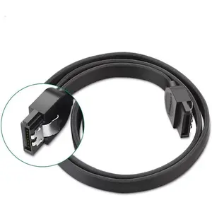 UGREEN 30796 SATA III Data Cable 0.5m, 6Gbps High-Speed Data Transfer, 26AWG Copper Conductors, Straight SATA Connectors, Internal Storage Connection Cable Black