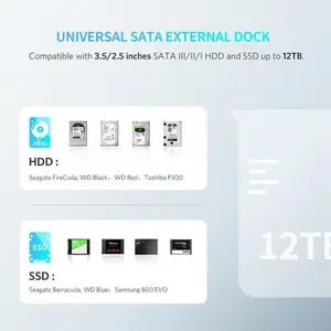 UGREEN 30848 2.5 Inch Hard Drive Enclosure, USB 3.0 Interface, 5Gbps Transfer Speed, SATA Support, Black