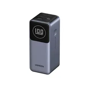 UGREEN 35526B 12000mAh 100W Fast Charging Power Bank, 65W Two-Way Fast Charging, Digital Battery Display, Compact Travel Power Bank for Laptops, Phones & Gaming Devices