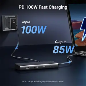 UGREEN 35625 8-in-1 USB-C Docking Station, Dual Monitor Display Support, Multiport USB-C Dock, Productivity Expansion Hub, Advanced Connectivity Solution