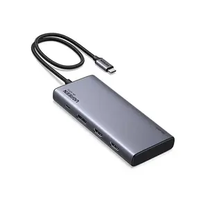 UGREEN 35625 8-in-1 USB-C Docking Station, Dual Monitor Display Support, Multiport USB-C Dock, Productivity Expansion Hub, Advanced Connectivity Solution
