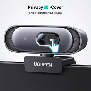 UGREEN 35626 CM778 USB HD Webcam, 2K@30FPS High-Resolution Video Capture, Built-In Microphone, Plug-and-Play USB Connectivity, Video Conferencing and Streaming Camera Silver