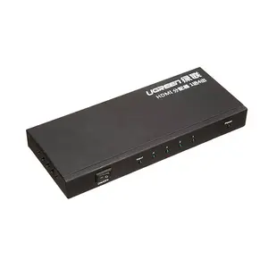 UGREEN 40202EU HDMI Splitter 1 In 4 Out EU, 4-Port HDMI Distribution Amplifier, Simultaneous Multi-Display Output, High-Definition Audio Video Signal Distribution Adapter