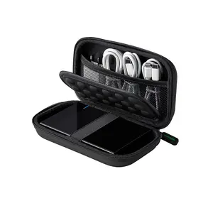 UGREEN 40707 Hard Disk Carrying Case, Compact Portable Storage Bag, Shockproof Protective Design, Travel-Friendly External HDD SSD Storage Case Black