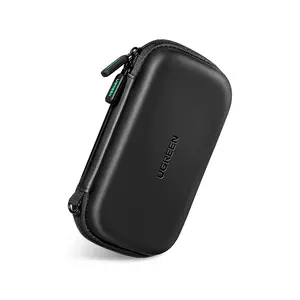 UGREEN 40707 Hard Disk Carrying Case, Compact Portable Storage Bag, Shockproof Protective Design, Travel-Friendly External HDD SSD Storage Case Black