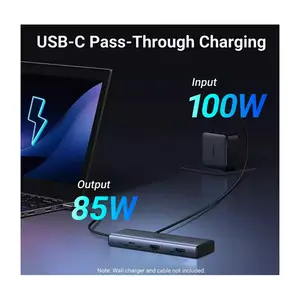 UGREEN 45379 USB-C to 2×USB-A 3.2 + 2×USB-C 3.2 + Dual HDMI + PD Converter 10Gbps 4K@60Hz 7-in-1 Hub