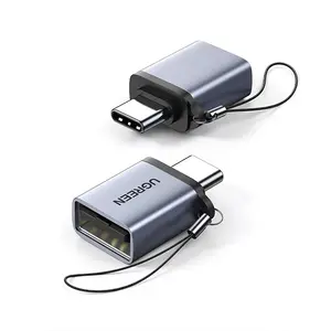 UGREEN 50283 Type-C to USB 3.0 A Adapter Cable with LAN Port Space Gray, Gigabit Ethernet, USB Hub Connectivity