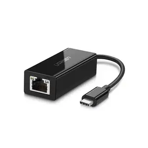 UGREEN 50307 USB-C 3.1 Gen1 Male to Gigabit Ethernet Adapter Black, RJ45 LAN Network Adapter, 1000Mbps High-Speed Wired Internet Connectivity Converter for Laptops, Tablets and USB-C Devices